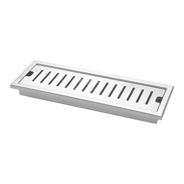 Mingle 12 Inch Liner Shower Drain Premium Stainless Steel/Floor Trap/Jali for Bathroom and Kitchen