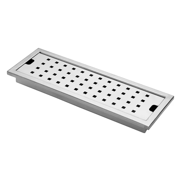 Mingle12 Inch Ultra Shower Drain Premium Stainless Steel/Floor Trap/Jali for Bathroom and Kitchen