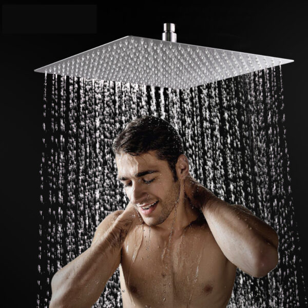 Mingle®,Heavy Quality SS-304, Grade Only Overhead Shower, Square Wall Flange - Image 5